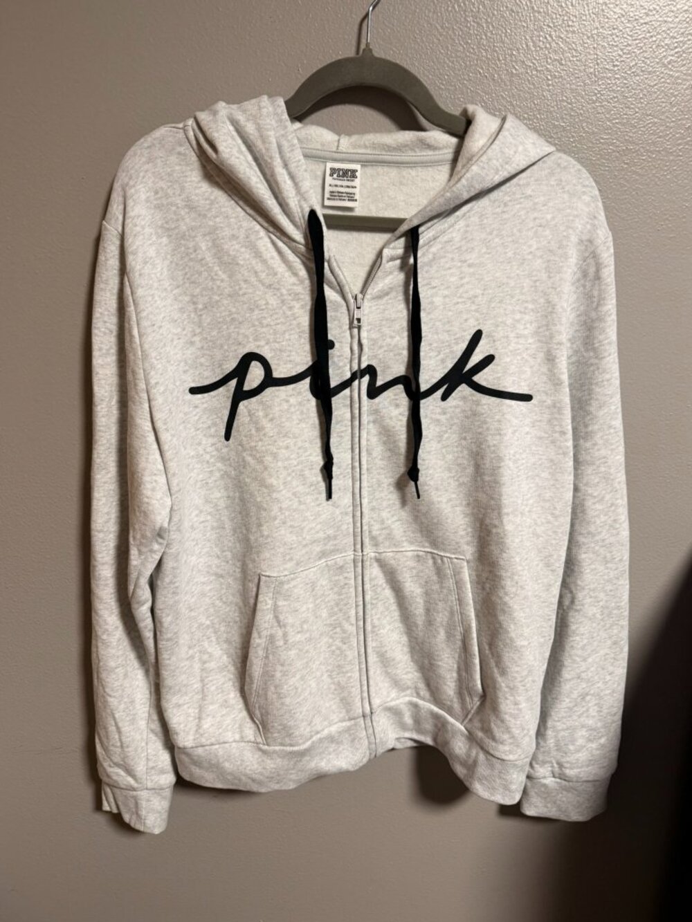 NWOT PINK Victoria's Secret Zip-Up Hoodie | Size XL